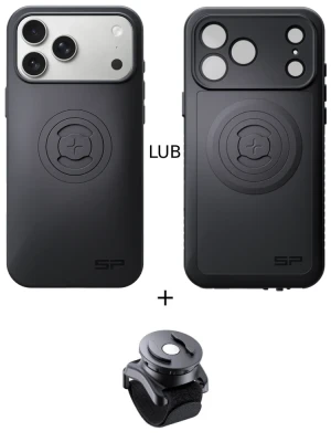 Zestaw: etui na telefon iPhone 17 Pro Max + uchwyt na rzep SPC+ SP Connect