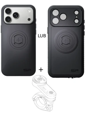 Zestaw na motocykl: etui SPC+ na telefon iPhone 17 Pro Max + mocowanie SP Connect