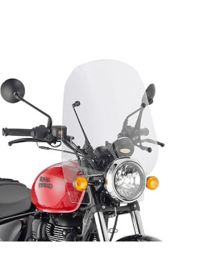 Szyba motocyklowa GIVI Royal Enfield Meteor 350 (21-) przezroczysta [mocowanie w zestawie]