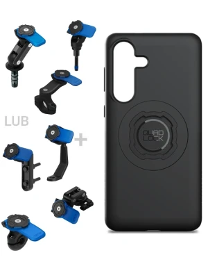 Zestaw na motocykl: etui MAG na telefon Samsung Galaxy S26+ (magnetyczne) + mocowanie Quad Lock