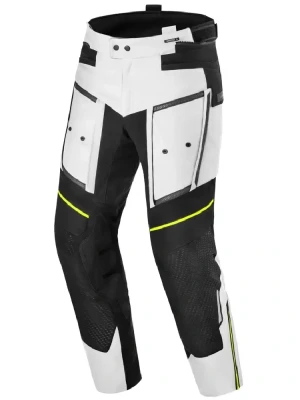 Spodnie motocyklowe tekstylne Shima Hero 3.0 szaro-fluo