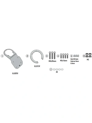 Mocowanie do tankbagów GIVI Tanklock, TanklockED QJ Motor SRT 600 SX (24-25)