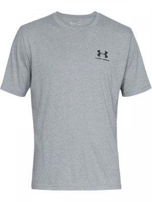Koszulka męska UNDER ARMOUR Sportstyle Left Chest SS stalowa