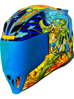 Kask integralny Icon Airflite Bugoid Blitz niebieski
