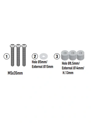 Mocowanie szyby motocyklowej GIVI D6421ST Triumph Tiger 800 Sport (25-)
