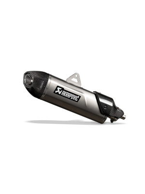 Tłumik motocyklowy Slip-On Line [Titanium + Carbon] Akrapovič Triumph Tiger 1200 Rally Explorer/ Pro/ GS/ GS Pro/ GS Explorer (22-24)