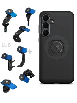 Zestaw na motocykl: etui MAG na telefon Samsung Galaxy S25FE (magnetyczne) + mocowanie Quad Lock