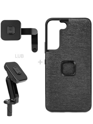 Zestaw na motocykl: etui Peak Design Mobile Everyday Case do modelu Samsung Galaxy S22 + mocowanie motocykla