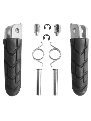 Podnóżki motocyklowe kierowcy BikeTec Honda (wybrane modele) czarne zamiennik oryginału