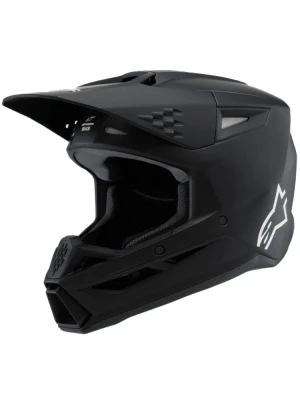 Kask enduro dziecięcy Alpinestars SM3 Solid czarny