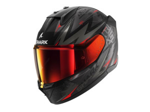 Kask Shark D-Skwal 3 Czarny/czerwony/szary XS