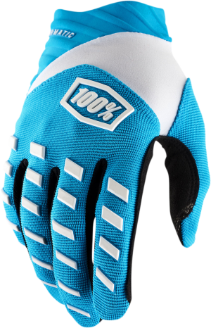 100% Airmatic Handschuhe Blau Weiß