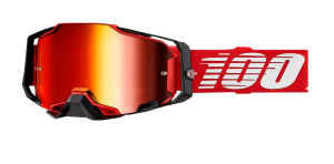 100% Armega Brille Rot verspiegelt