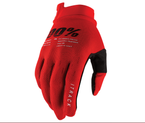 100% Handschuhe I-Track Rot