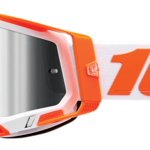 100% Racecraft 2 Orange Verspiegelt Silber
