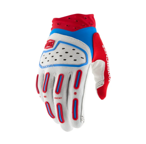 100% Airmatic 2 Handschuhe Rot Weiß Blau