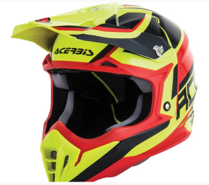 Acerbis Impact 3.0 Helm Schwarz - Neon Gelb