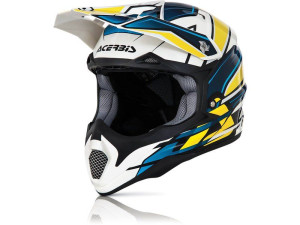 Acerbis Impact Helm Gelb Weiß Schwarz XL