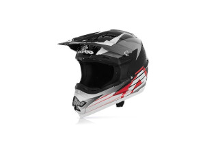 Acerbis Profile Helm Schwarz - Grau - Weiß
