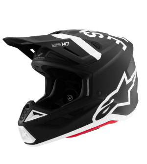 Alpinestars SM7 Dasher Helm Schwarz Weiß