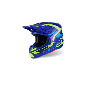 Alpinestars SM7 Deed Helm Blau Gelb