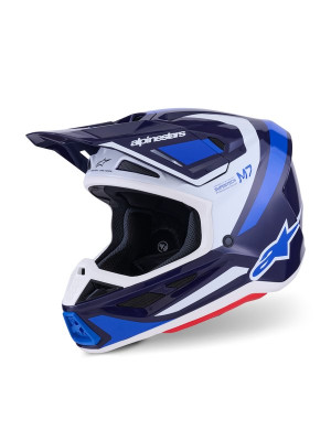 Alpinestars SM7 Helm Weiß Blau