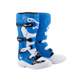 Alpinestars Tech 5 Stiefel Blau Weiß