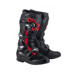 Alpinestars Tech 7 Stiefel Schwarz Rot