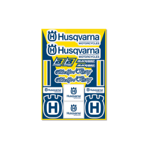 Blackbird Husqvarna Fan Aufkleber Set