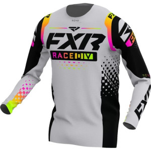 FXR Revo MX Jersey Grey Sherbert XL / XXL