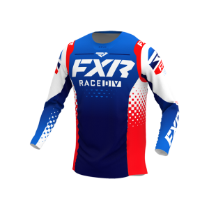 FXR Revo Shirt Blau Weiß Rot XL