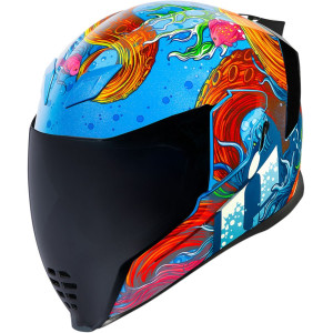 Icon Airflite Inky Integralhelm Blau Rot