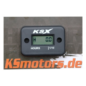 KSX Betriebsstundenzähler Schwarz
