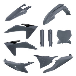 Polisport Full Plastik Kit KTM SX, SXF 2023-2024 Grau