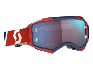 Scott Fury Brille Rot - Blau verspiegelt
