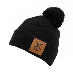 X-Grip Beanie Bommelmütze V3 Schwarz