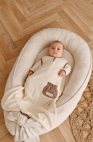 Dzianinowy śpiworek dla niemowląt baby natural