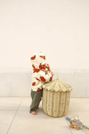 Kurtka dziecięca pluszowy baranek - jabłuszka