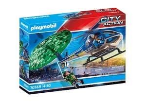 Playmobil 70569 Policyjny śmigłowiec ucieczka ze spadochronem