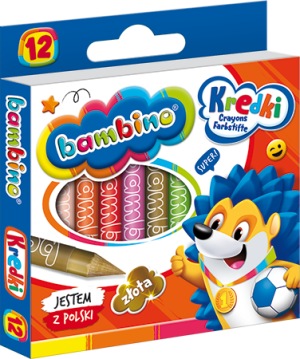 Kredki Bambino 12kol