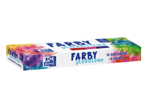 Farby plakatowe 12kolorów +2 gratis 20ml - Oxford