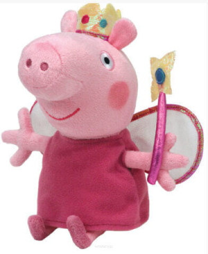 Beanie Babies TY Princess PEPPA PIG, 15 cm