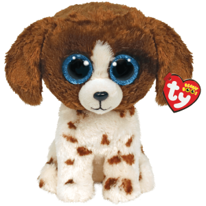 TY Beanie Boos brązowo/biały pies MUDDLES 15 cm