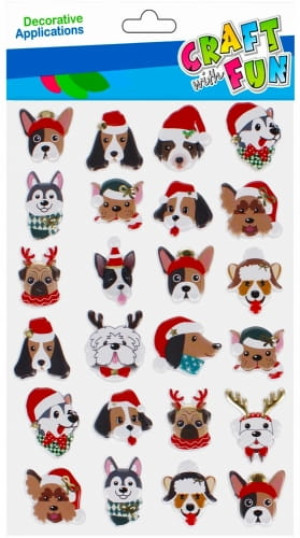 Naklejki Zwierzęta w czapce Boże Narodzenie - CRAFT WITH FUN