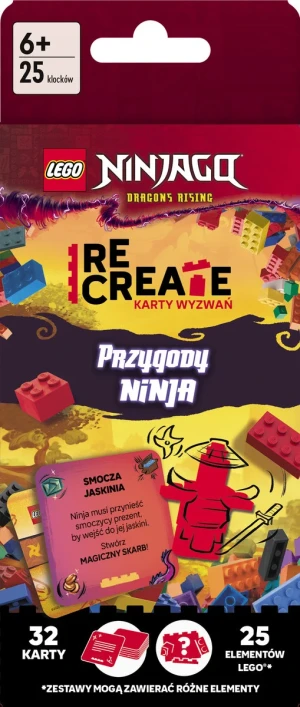 Lego Recreate. Karty Wyzwań. Przygody ninja