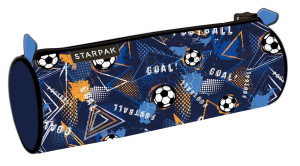 Piórnik tuba niebieski Football - Starpak
