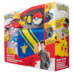 Pokemon Clip N Go zestaw Pikachu z bandolierą - Jazwares