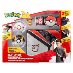 Pokemon Clip N Go zestaw Eevee z bandolierą seria 5 - Jazwares
