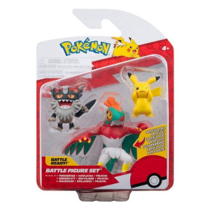 Pokémon zestaw 3 figurek: Pikachu, Perrserker, Hawlucha