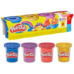 Play-Doh ciastolina metaliczne kolory 4-pak Hasbro